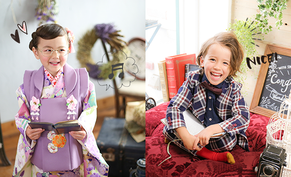 自然な表情でおしゃれな写真