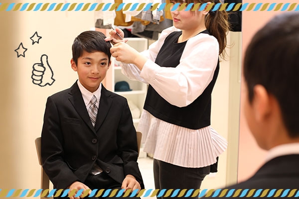 ヘアメイクもお任せ