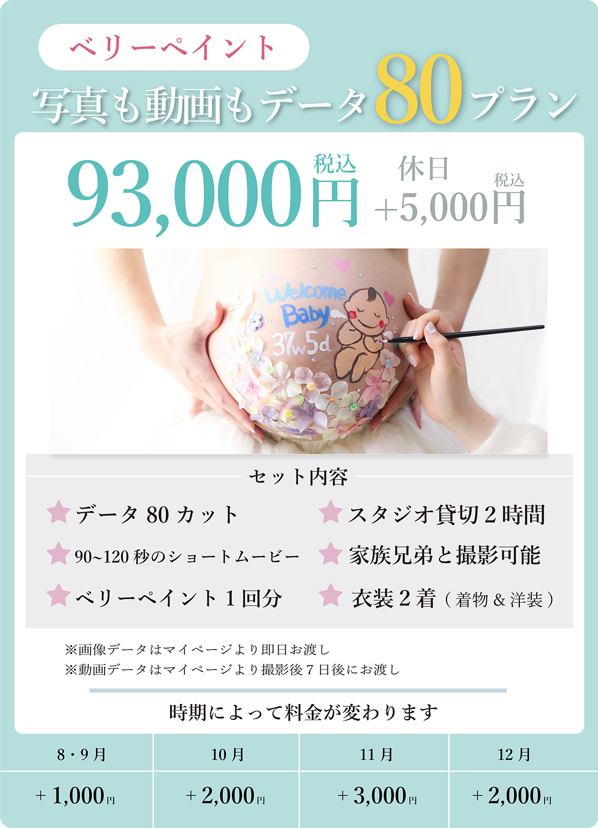 ベリーペイント。写真も動画もデータ80プラン